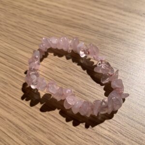 Pulsera de Cuarzo Rosa Barroca