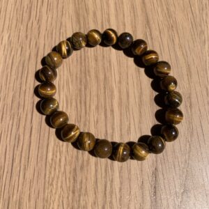 Pulsera Ojo de Tigre bola 8mm (Talla 1)