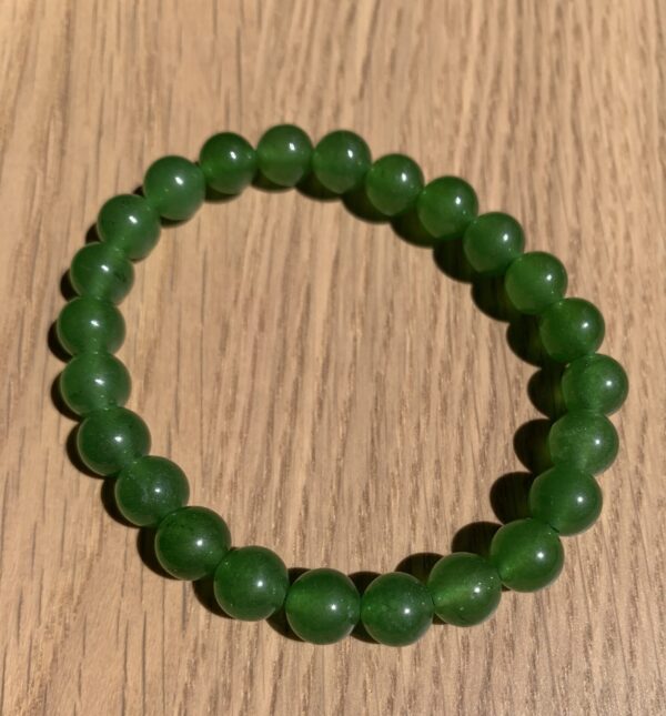 Pulsera de Jade Nefrita bola 8mm