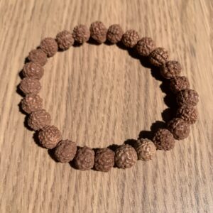 Pulsera de Semillas de Rudraksha 6mm