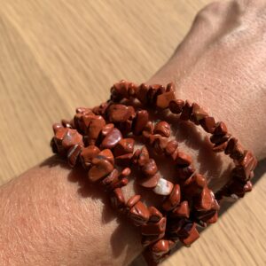 Pulsera de Jaspe Rojo Barroca