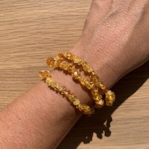 Pulsera de Ámbar Báltico Amarillo Barroca