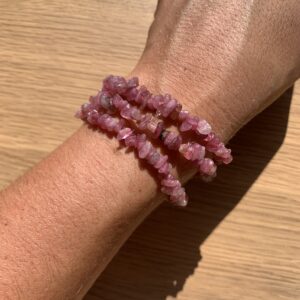 Pulsera de Turmalina Rosa Barroca