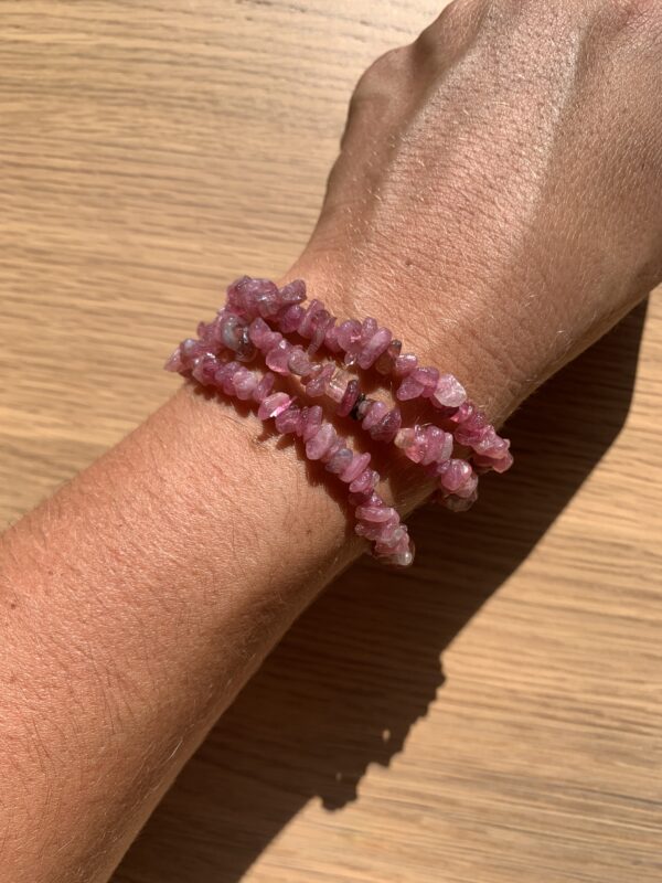 Pulsera de Turmalina Rosa Barroca