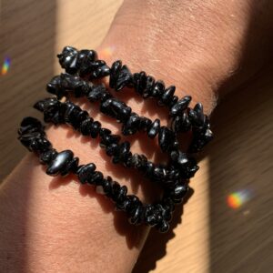 Pulsera de Turmalina Negra Barroca